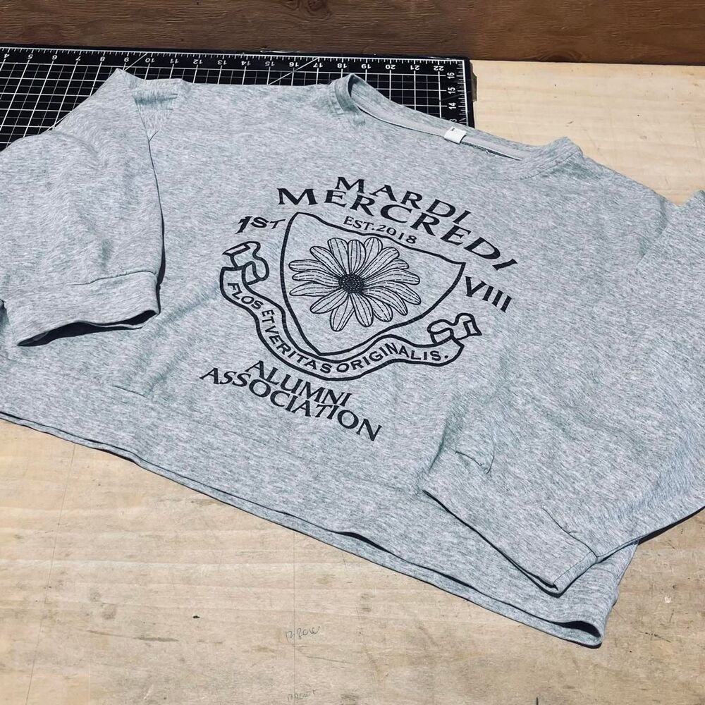 Mardi-gras Women's Grey Sweatshirt